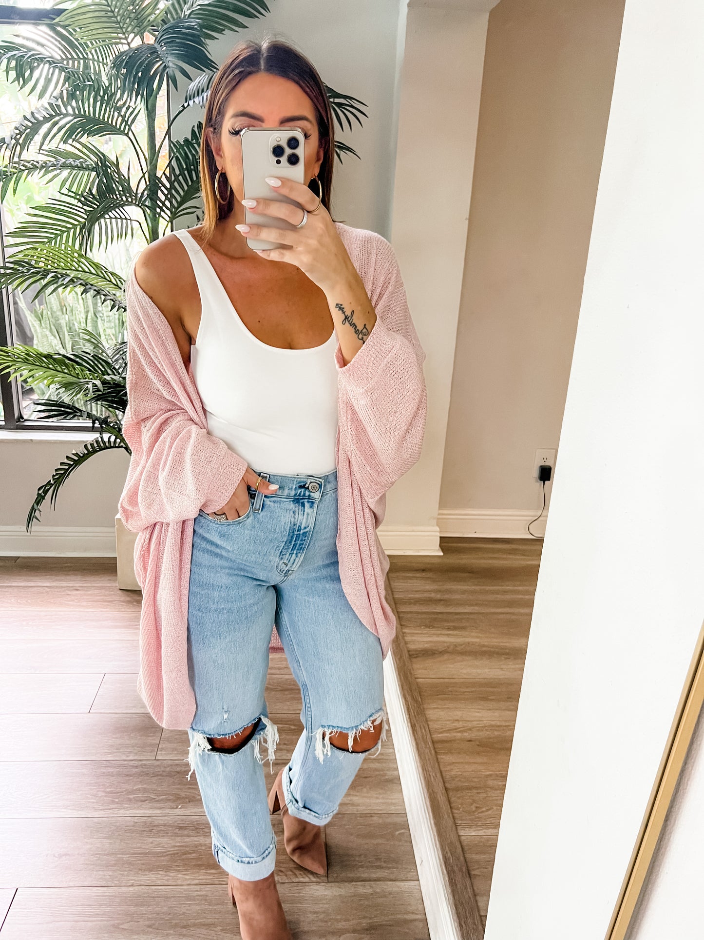 The Evans Blush Cardi