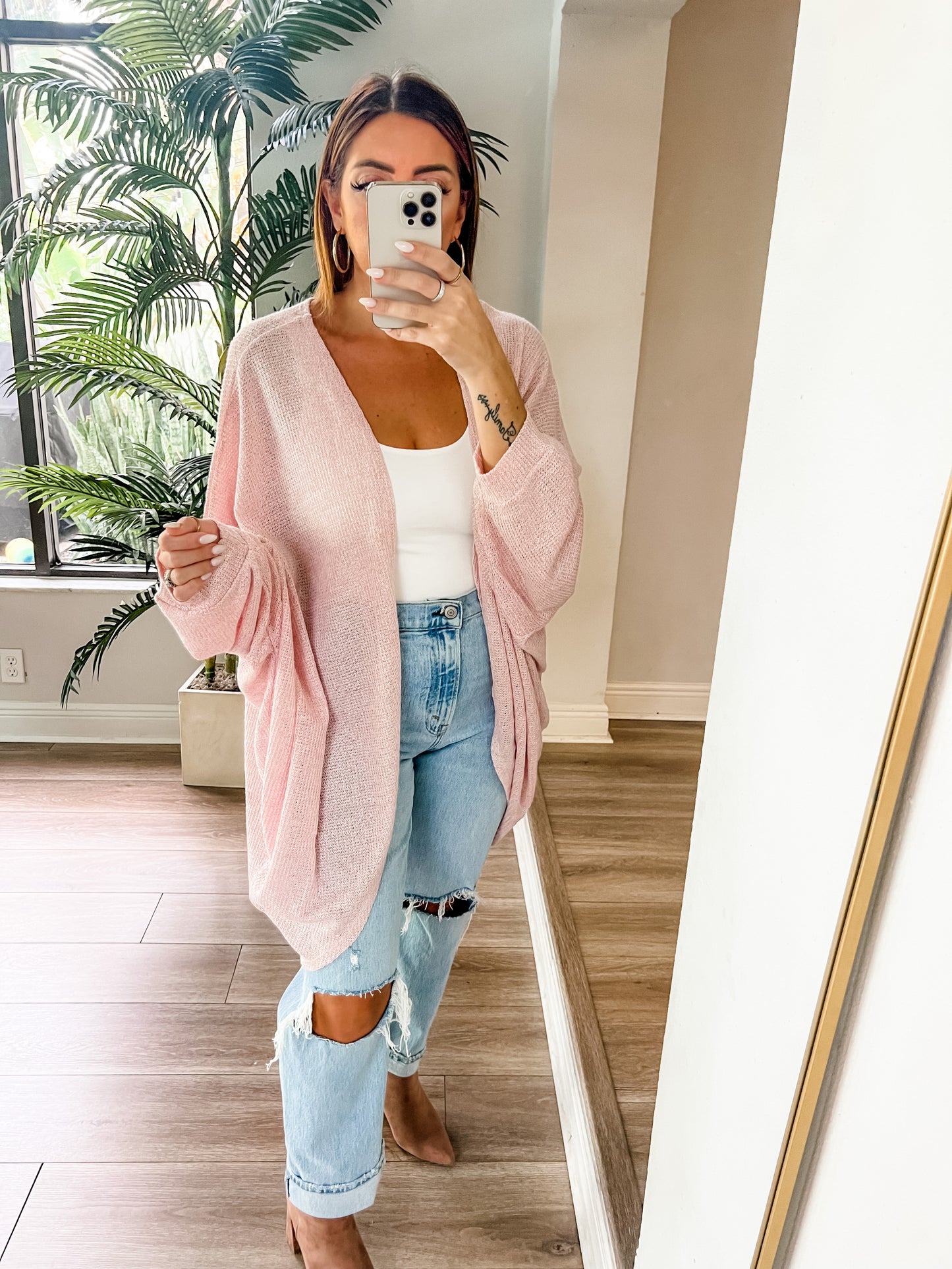 The Evans Blush Cardi