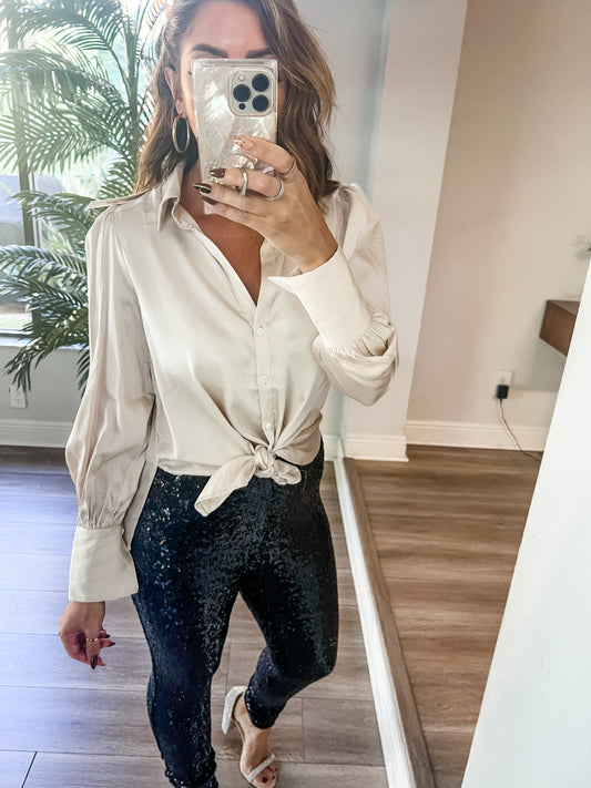 The Silky Shirt Blouse
