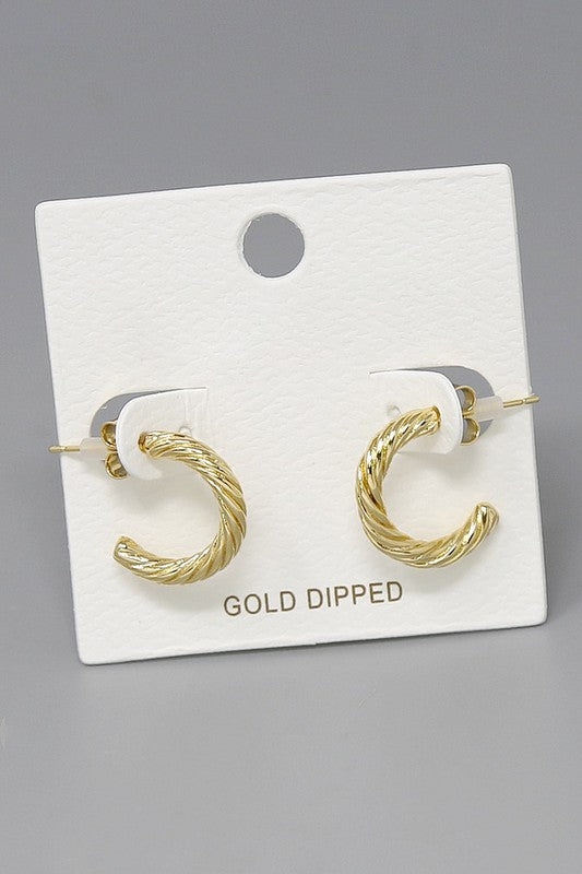 The Rope Hoop Earrings