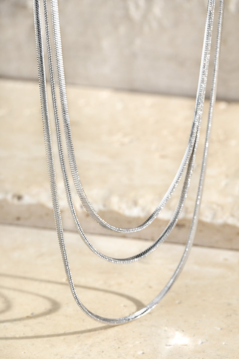 Triple Layer Snake Necklace