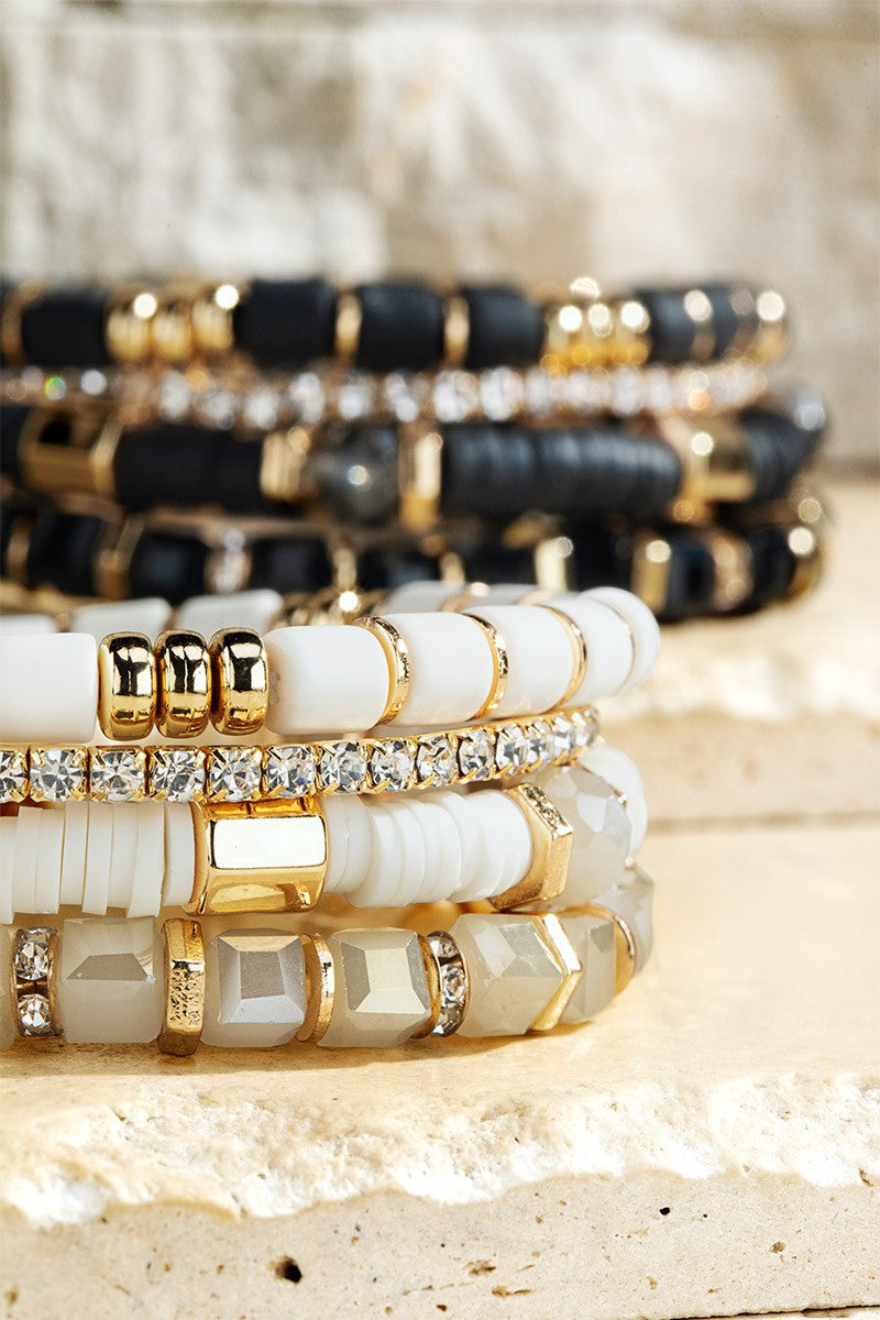Gold & Beaded Bracelet Stacks