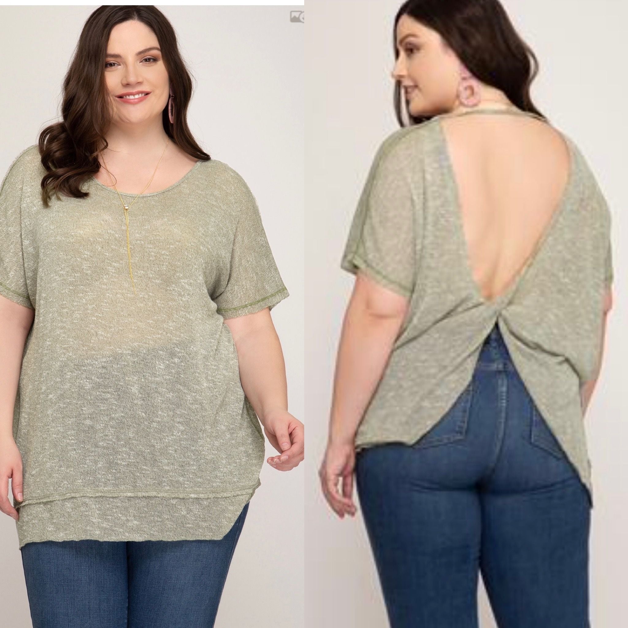 The Olive Plus Sized Top