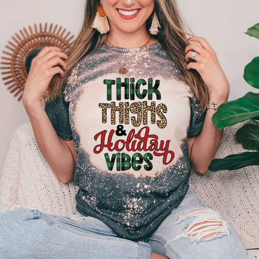 Thick Thighs & Holiday Vibes Tee