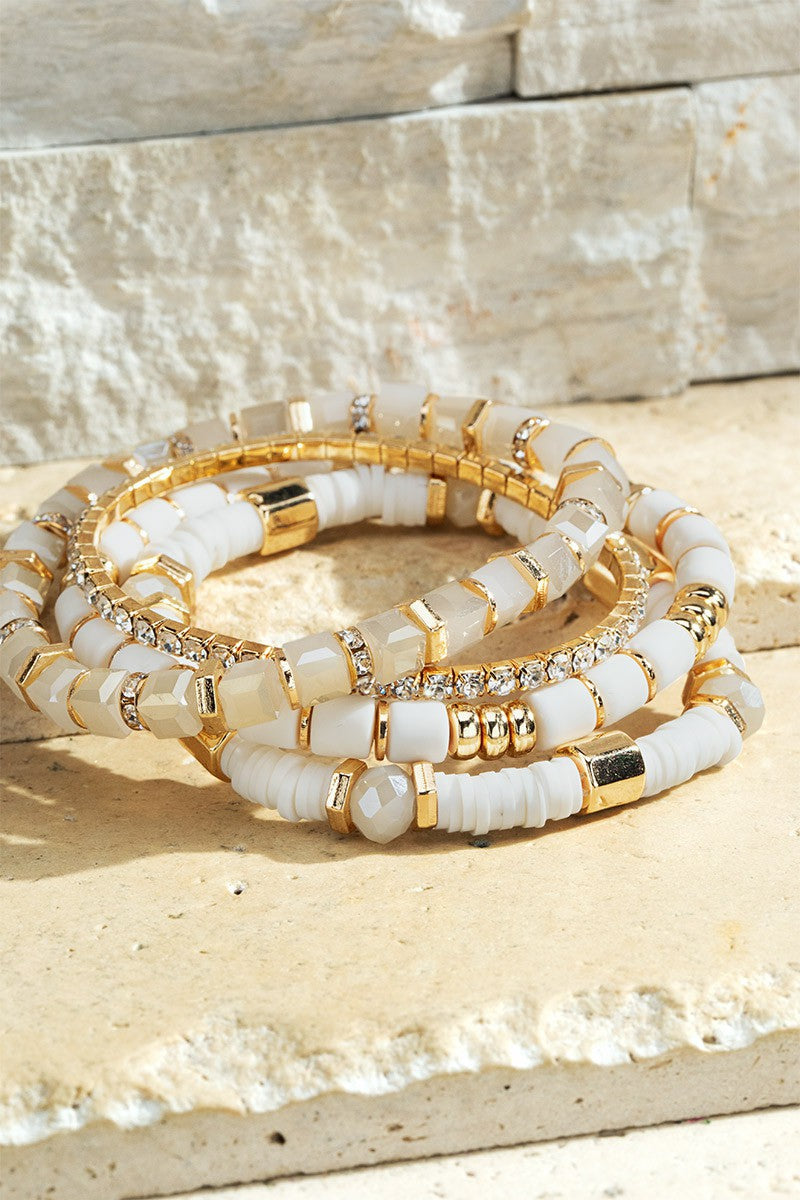 Gold & Beaded Bracelet Stacks